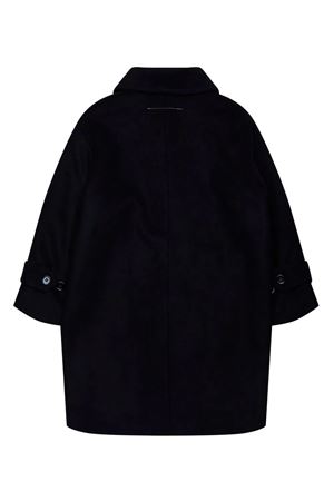 cappotto in lana nero MAISON MARGIELA KIDS | M60618MM00WM6900